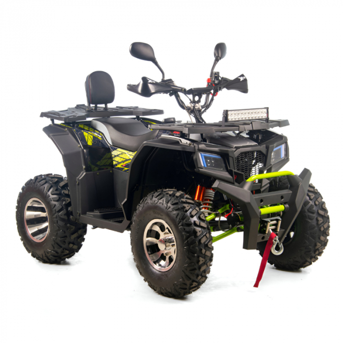 ATV XTR Pro Farmer 019, roti 10 inch, 250cc, 1+1 viteze, jante de aluminu, culoare negru verde