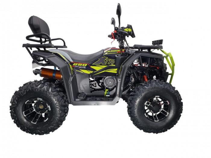 ATV XTR Pro Farmer X1 019, roti 10 inch, 250cc, 1+1 viteze, jante de aluminu, culoare negru verde