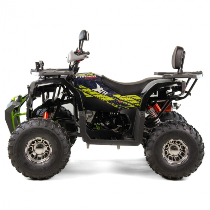 ATV XTR Pro Farmer 019, roti 8 inch, 150cc, 3+1 viteze, jante de aluminu, culoare negru/verde [5]