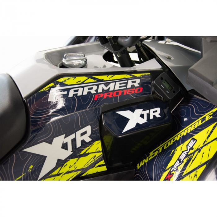 ATV XTR Pro Farmer 019, roti 8 inch, 150cc, 3+1 viteze, jante de aluminu, culoare negru/verde [13]