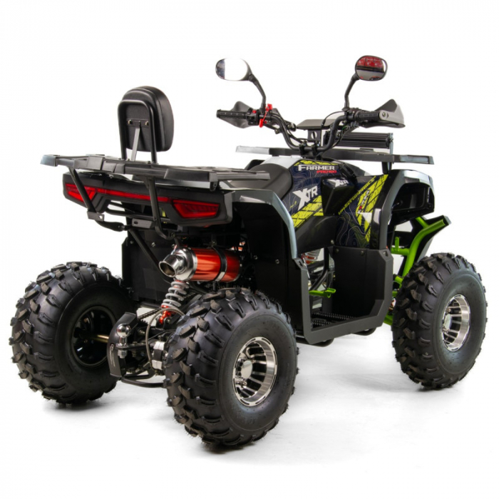 ATV XTR Pro Farmer 019, roti 8 inch, 150cc, 3+1 viteze, jante de aluminu, culoare negru/verde [3]