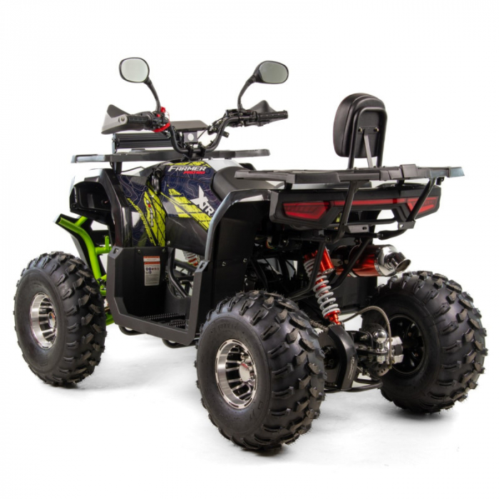 ATV XTR Pro Farmer 019, roti 8 inch, 150cc, 3+1 viteze, jante de aluminu, culoare negru/verde [4]