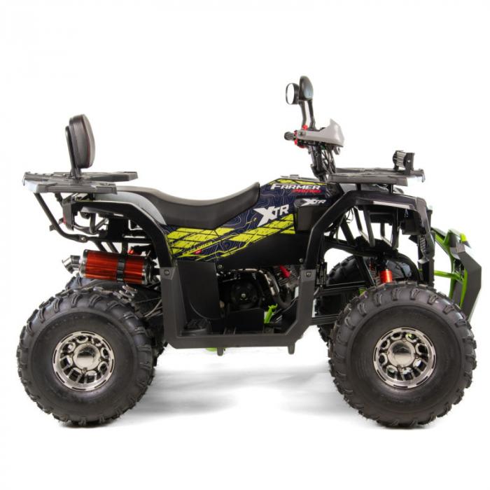 ATV XTR Pro Farmer 019, roti 8 inch, 150cc, 3+1 viteze, jante de aluminu, culoare negru/verde [2]