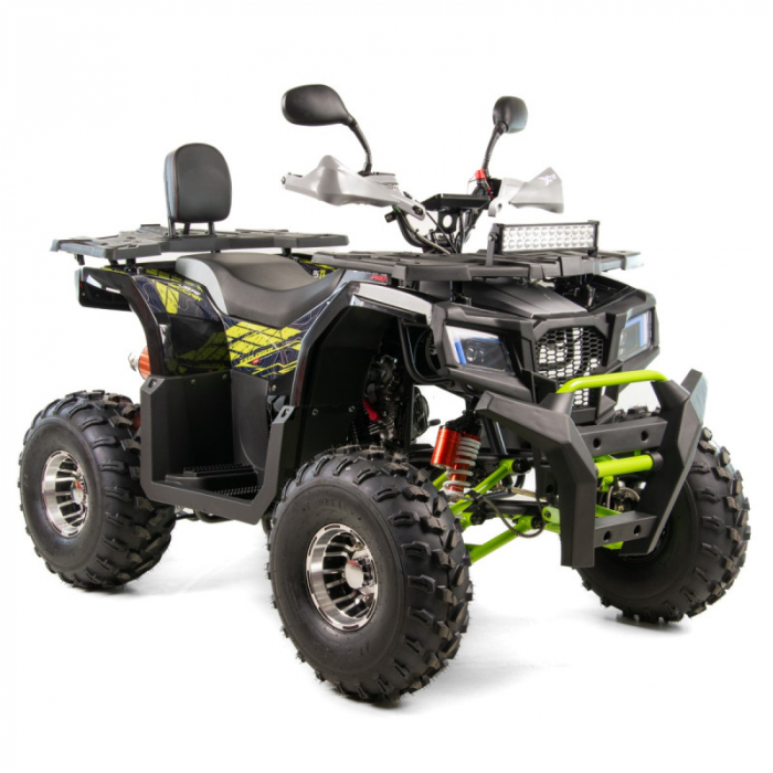 ATV XTR Pro Farmer 019, roti 8 inch, 150cc, 3+1 viteze, jante de aluminu, culoare negru verde