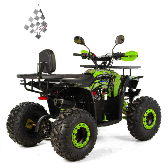 ATV XTR Pro FireShot 002, roti 8 inch, 125cc, 1+1 viteze, culoare negru/lime [3]