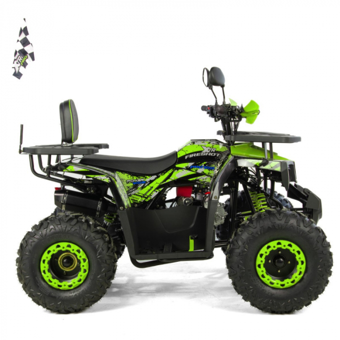 ATV XTR Pro FireShot 002, roti 8 inch, 125cc, 1+1 viteze, culoare negru/lime [2]