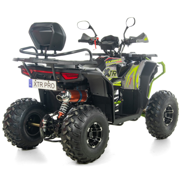 ATV XTR Pro Farmer 019 X1, 150cc, roti 8", 3+1 viteze, jante din aluminiu, gri-lime [3]