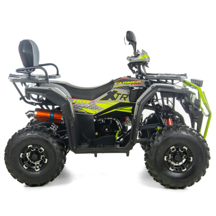ATV XTR Pro Farmer 019 X1, 150cc, roti 8", 3+1 viteze, jante din aluminiu, gri-lime [5]