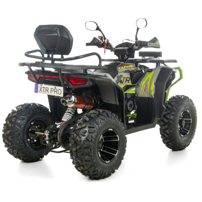 ATV XTR Pro Farmer X1 019, roti 10 inch, 250cc, 1+1 viteze, jante de aluminu, culoare gri/verde [4]