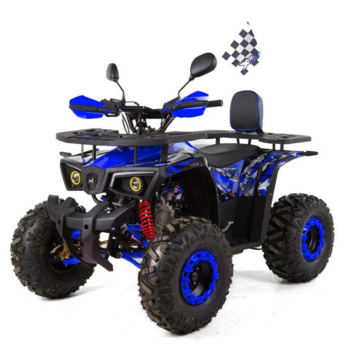 ATV XTR Pro FireShot 002, roti 8 inch, 125cc, 1+1 viteze, culoare negru/albastru [6]