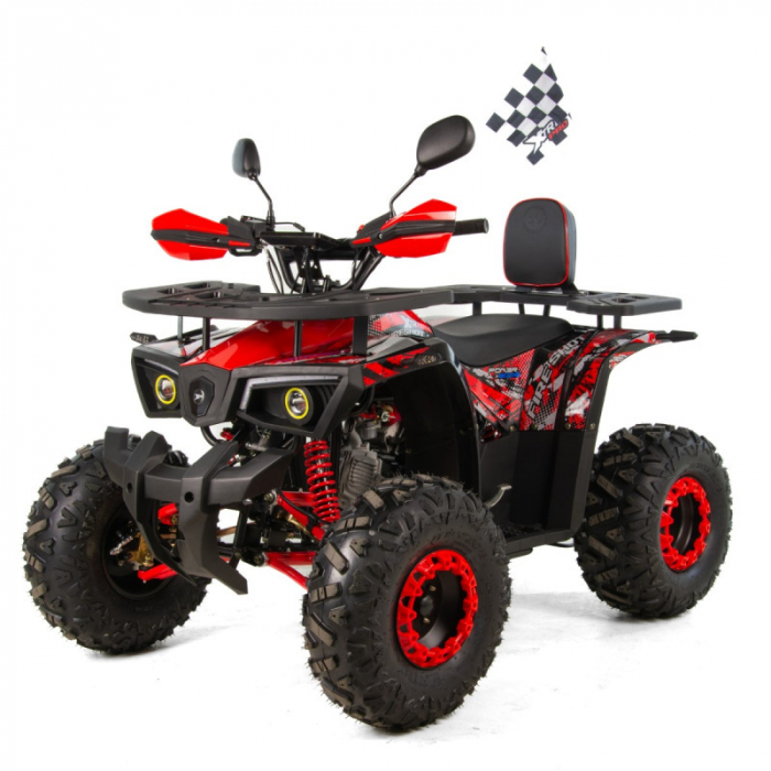 ATV XTR Pro FireShot 002, roti 8 inch, 125cc, 1+1 viteze, culoare negru/rosu [6]