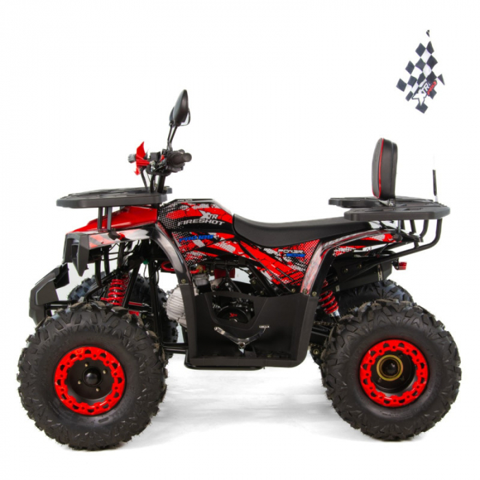 ATV XTR Pro FireShot 002, roti 8 inch, 125cc, 1+1 viteze, culoare negru/rosu [5]