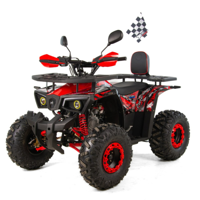 ATV XTR Pro FireShot 002 roti 8 inch,125cc, 3+1 viteze, culoare negru/rosu [6]
