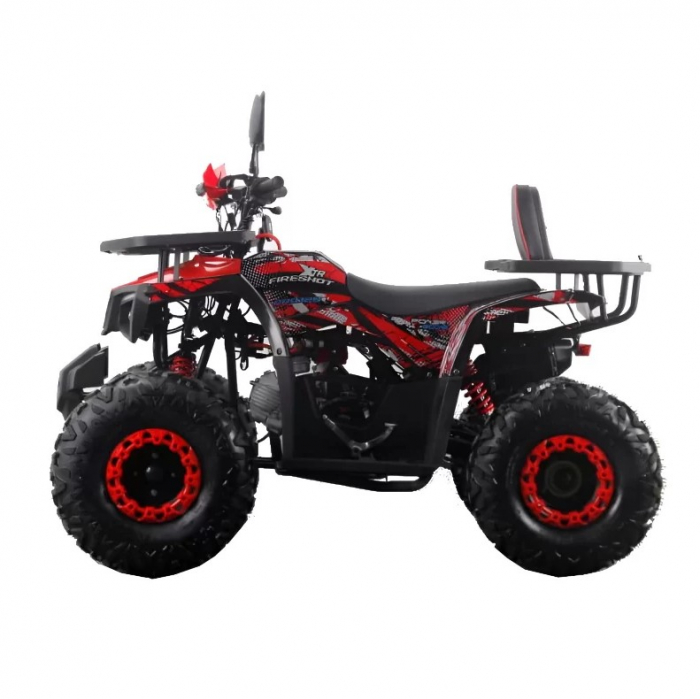 ATV XTR Pro FireShot 002 roti 8 inch,125cc, 3+1 viteze, culoare negru/rosu [2]