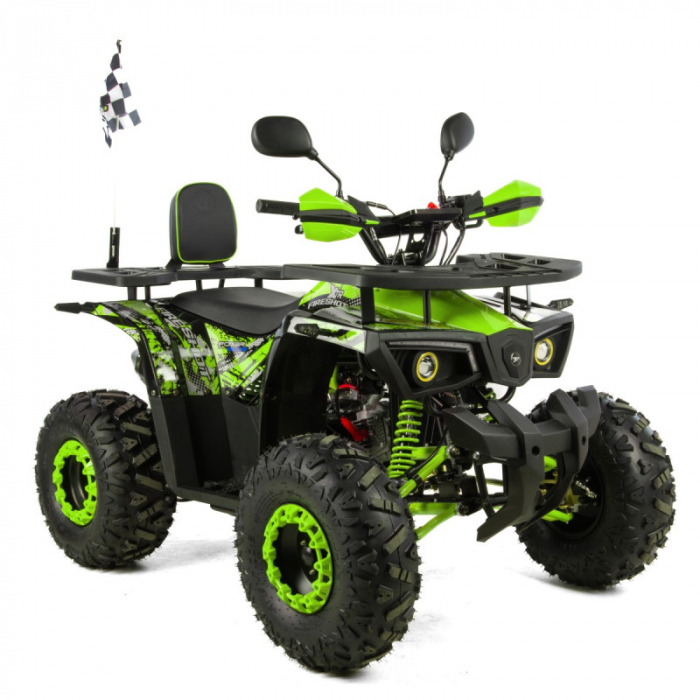 ATV XTR Pro FireShot 002, roti 8 inch, 125cc, 3+1 viteze, culoare negru lime