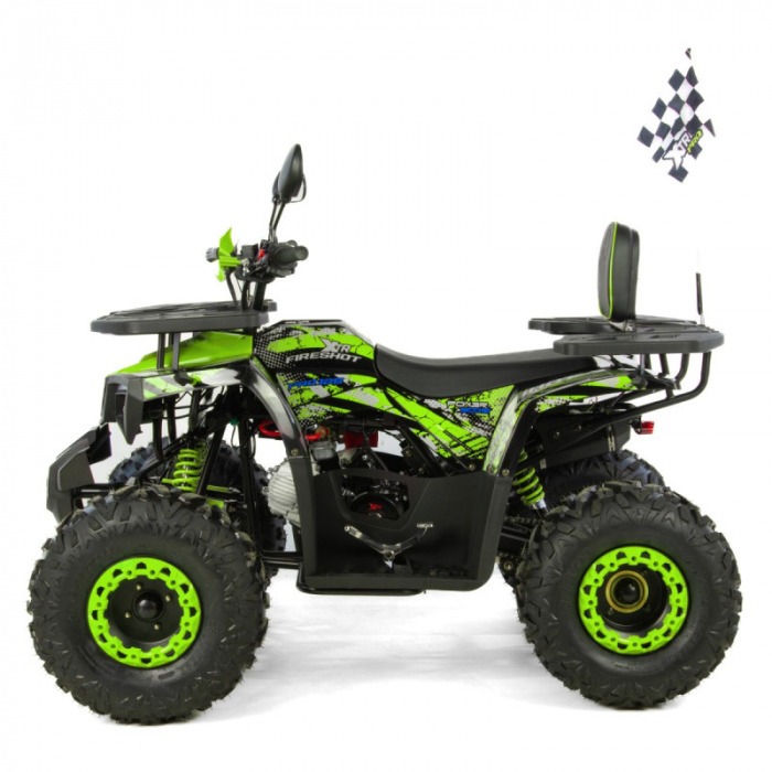 ATV XTR Pro FireShot 002, roti 8 inch, 125cc, 3+1 viteze, culoare negru/lime [5]