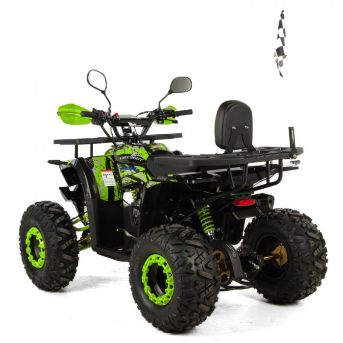 ATV XTR Pro FireShot 002, roti 8 inch, 125cc, 3+1 viteze, culoare negru/lime [4]