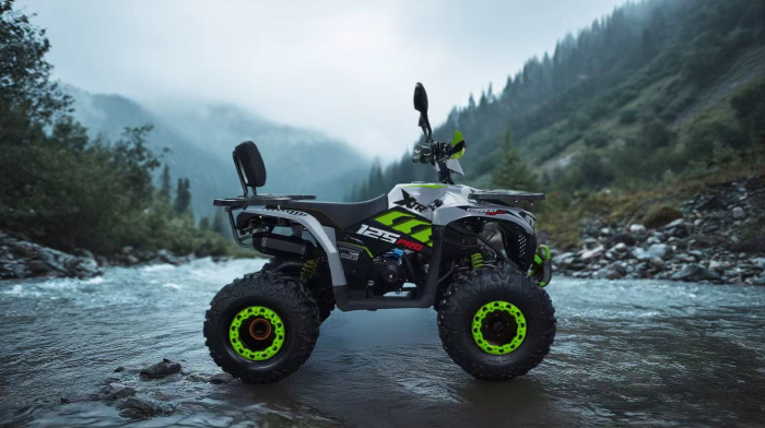 ATV XTR Pro Forest 125cc, 8 inch,  Semi-Automat 1+1, Pornire Electrica, Gri-Lime [4]