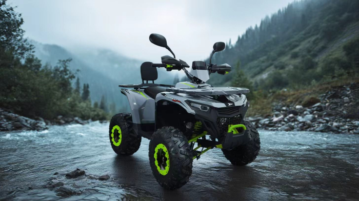 ATV XTR Pro Forest 125cc, 8 inch,  Semi-Automat 1+1, Pornire Electrica, Gri-Lime [3]