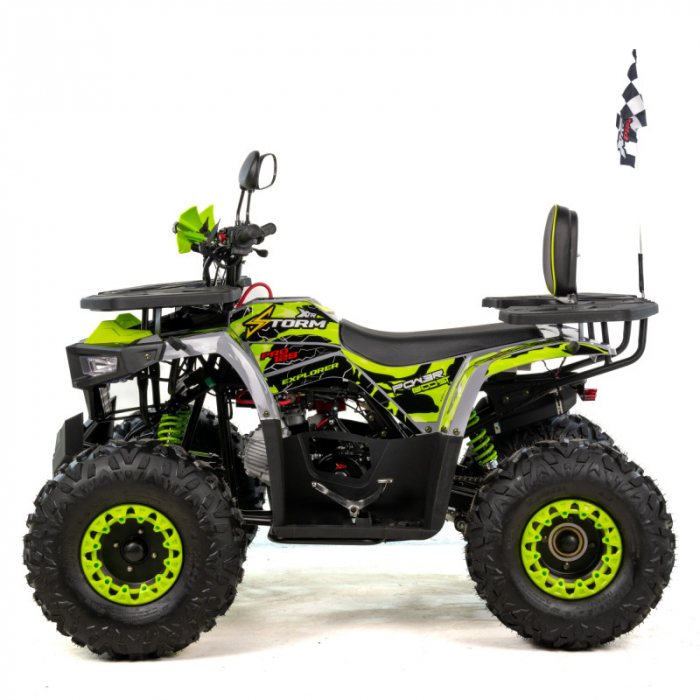 ATV XTR Pro Storm, roti 8 inch, 125cc, 1+1 viteze, culoare negru/lime [2]