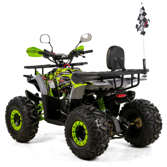 ATV XTR Pro Storm, roti 8 inch, 125cc, 1+1 viteze, culoare negru/lime [4]