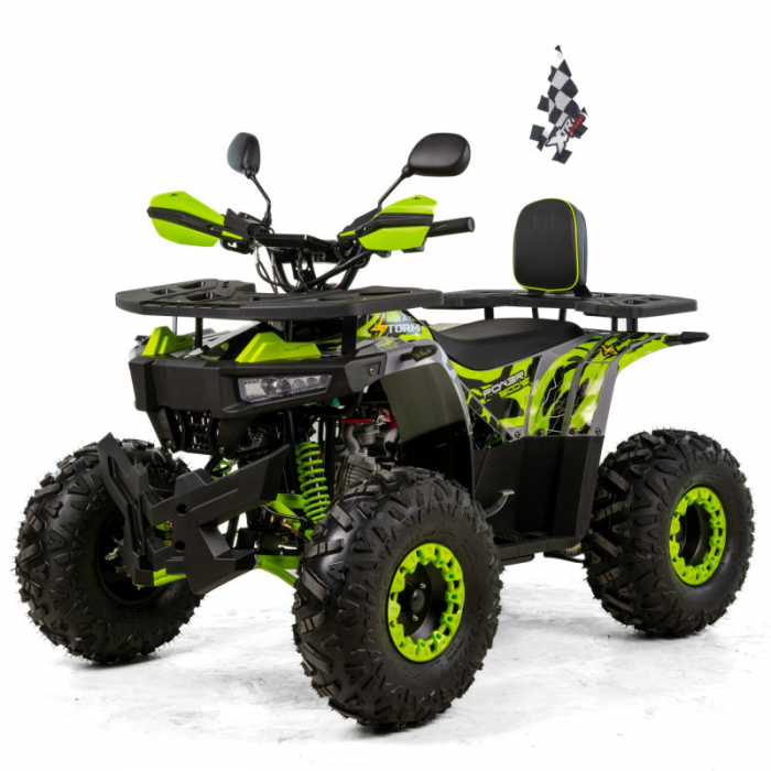 ATV XTR Pro Storm, roti 8 inch, 125cc, 1+1 viteze, culoare negru lime