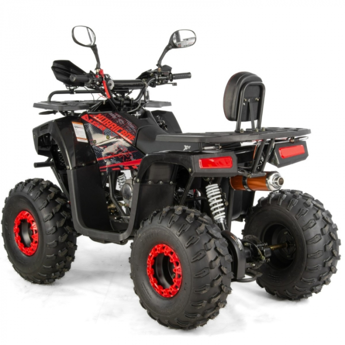 ATV XTR Pro Hurricane, roti 8 inch, 150cc, 3+1 viteze, culoare negru/rosu [3]