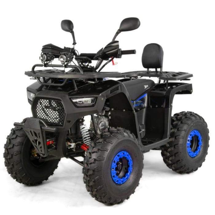 ATV XTR Pro Hurricane, roti 8 inch, 150cc, 3+1 viteze, culoare negru albastru