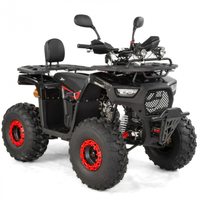 ATV XTR Pro Hurricane, roti 8 inch, 150cc, 3+1 viteze, culoare negru/rosu [6]