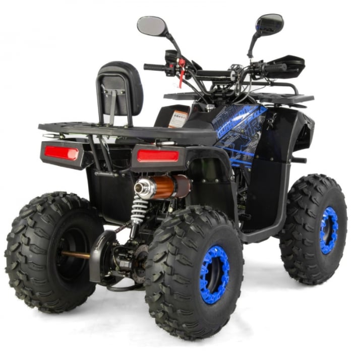 ATV XTR Pro Hurricane, roti 8 inch, 150cc, 3+1 viteze, culoare negru/albastru [4]