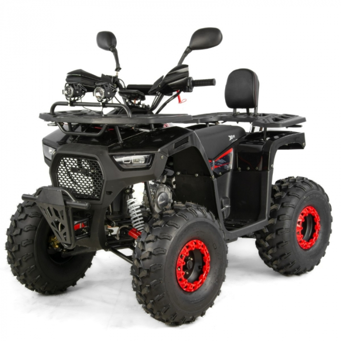 ATV XTR Pro Hurricane, roti 8 inch, 150cc, 3+1 viteze, culoare negru rosu
