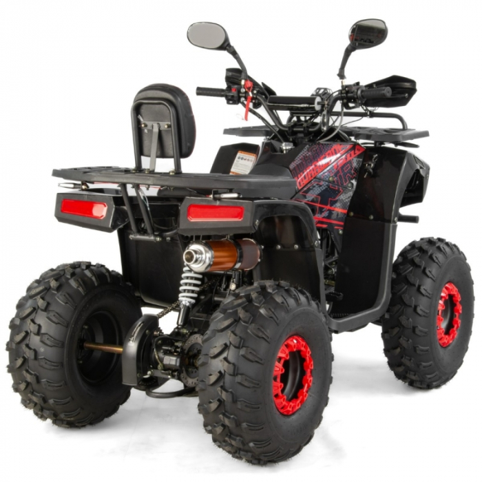 ATV XTR Pro Hurricane, roti 8 inch, 150cc, 3+1 viteze, culoare negru/rosu [4]