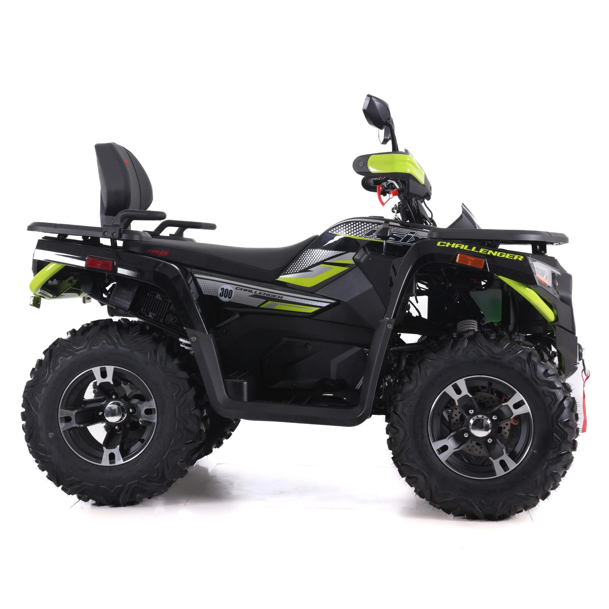 ATV Asix Challenger 300, roti 12 inch, 2+1 viteze, culoare negru/verde, inregistrabil T3B [6]