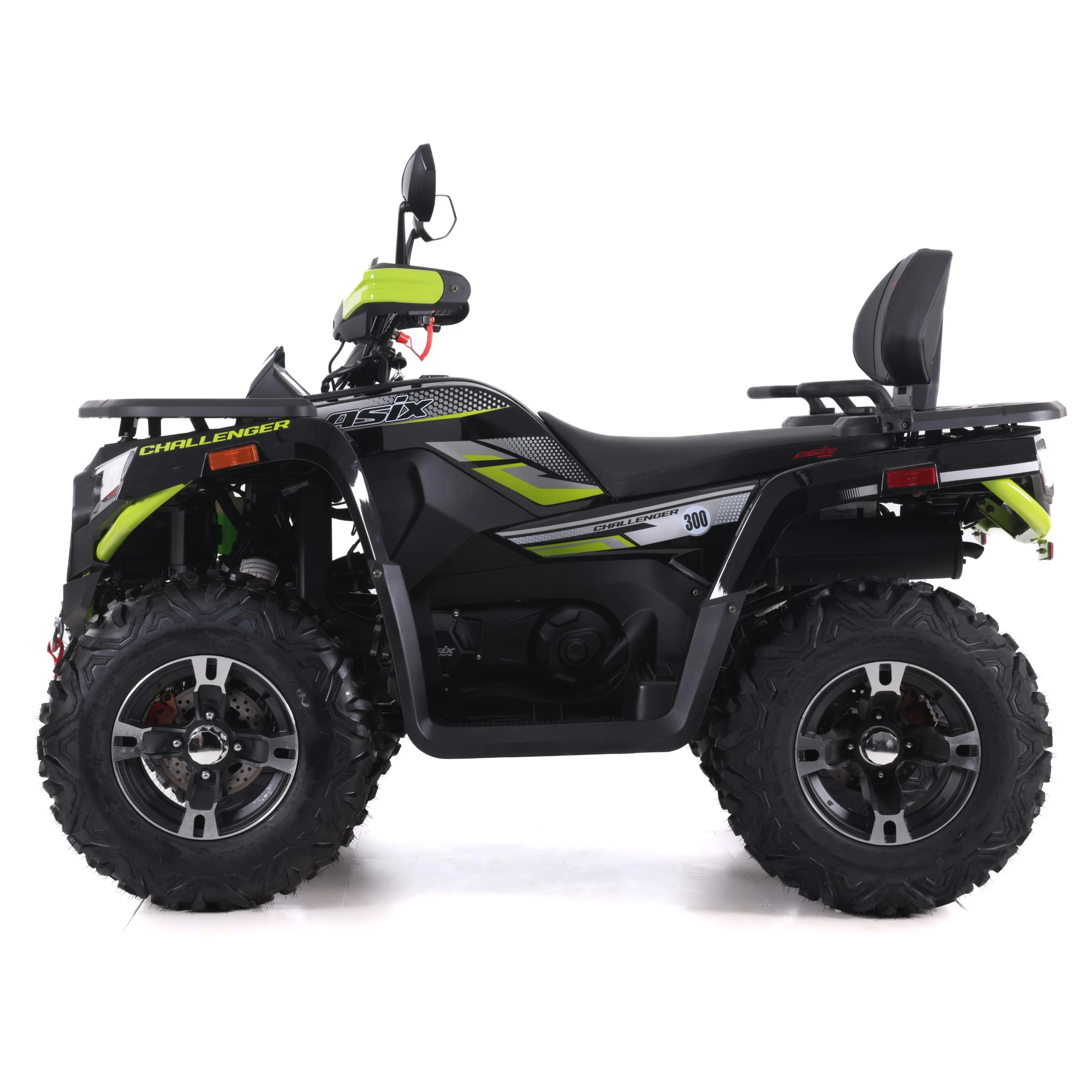 ATV Asix Challenger 300, roti 12 inch, 2+1 viteze, culoare negru/verde, inregistrabil T3B [3]