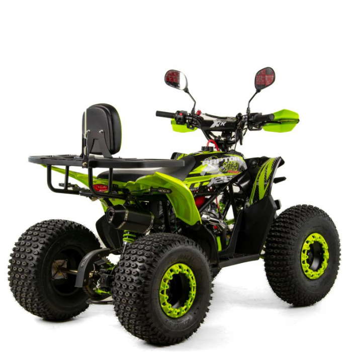 ATV XTR Pro Raptor 016, roti 8 inch,125cc, 1+1 viteze, culoare negru/lime [3]