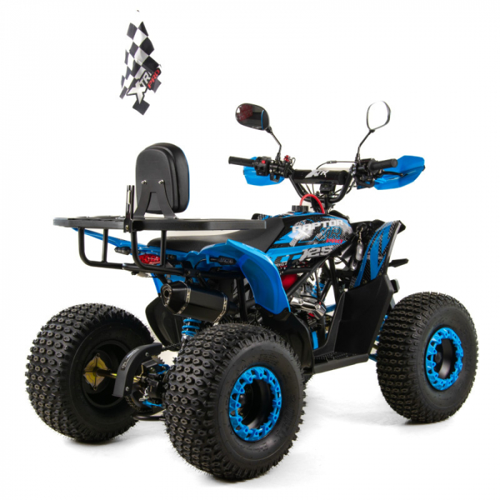 ATV XTR Pro Raptor 016, roti 8 inch, 125cc, 1+1 viteze, culoare negru/albastru [3]