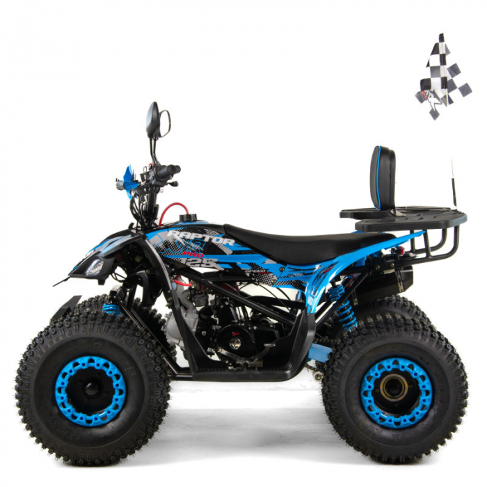 ATV XTR Pro Raptor 016, roti 8 inch, 125cc, 1+1 viteze, culoare negru/albastru [5]