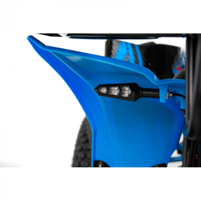 ATV XTR Pro Raptor 016, roti 8 inch, 125cc, 1+1 viteze, culoare negru/albastru [18]