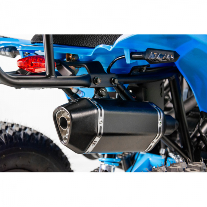 ATV XTR Pro Raptor 016, roti 8 inch, 125cc, 1+1 viteze, culoare negru/albastru [7]
