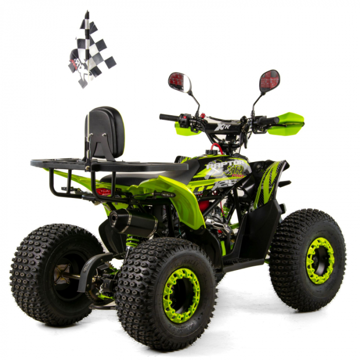 ATV XTR Pro Raptor 016, roti 8 inch, 125cc, 1+1 viteze, culoare negru/verde [3]