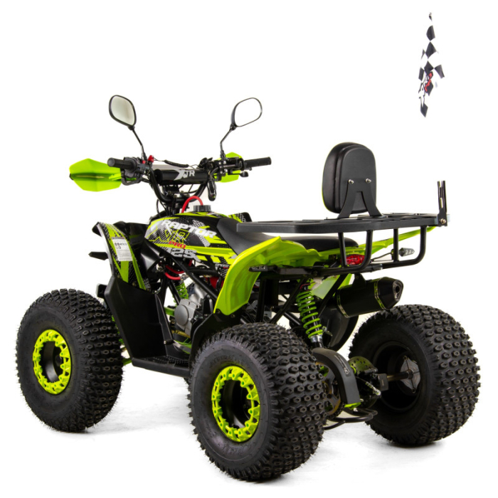 ATV XTR Pro Raptor 016, roti 8 inch, 125cc, 1+1 viteze, culoare negru/verde [4]