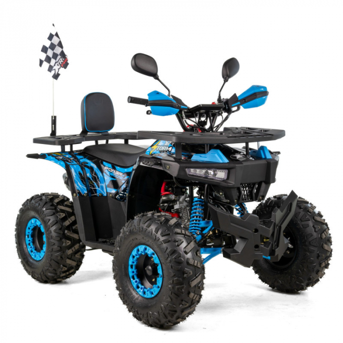 ATV XTR Pro Storm, roti 8 inch, 125cc, 1+1 viteze, culoare negru/albastru [6]