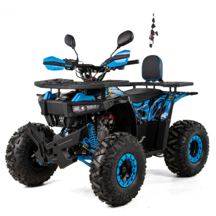 ATV XTR Pro Storm, roti 8 inch, 125cc, 1+1 viteze, culoare negru albastru