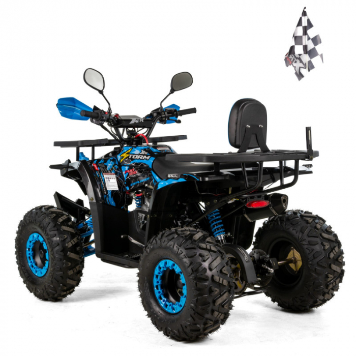 ATV XTR Pro Storm, roti 8 inch, 125cc, 1+1 viteze, culoare negru/albastru [4]