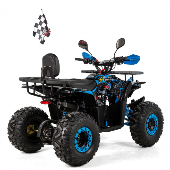 ATV XTR Pro Storm, roti 8 inch, 125cc, 1+1 viteze, culoare negru/albastru [3]