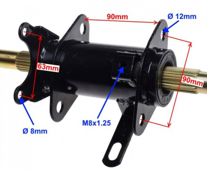 Ax spate (ansamblu) ATV 110-125cc, varianta [3]