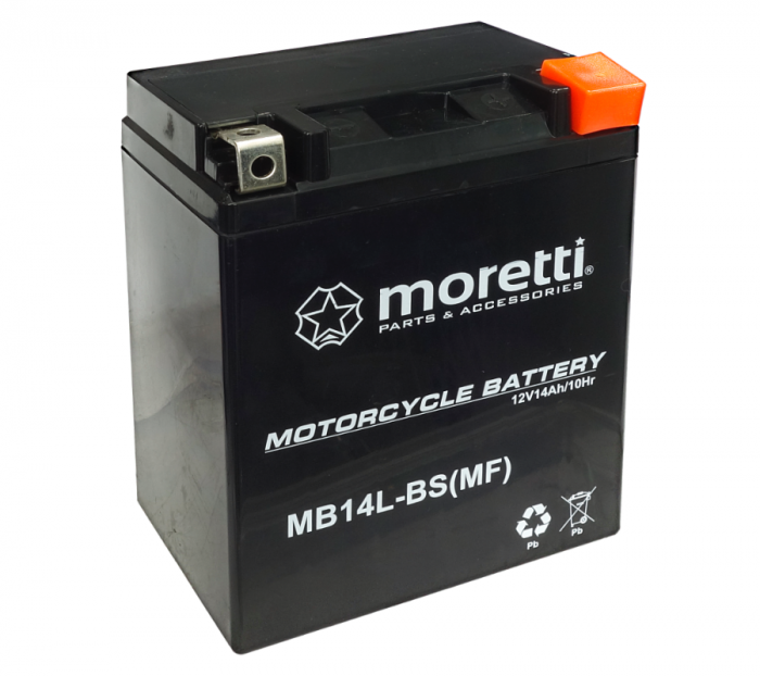 Baterie moto atv AGM 12v, 14ah, Gel, MB14L-BS MF