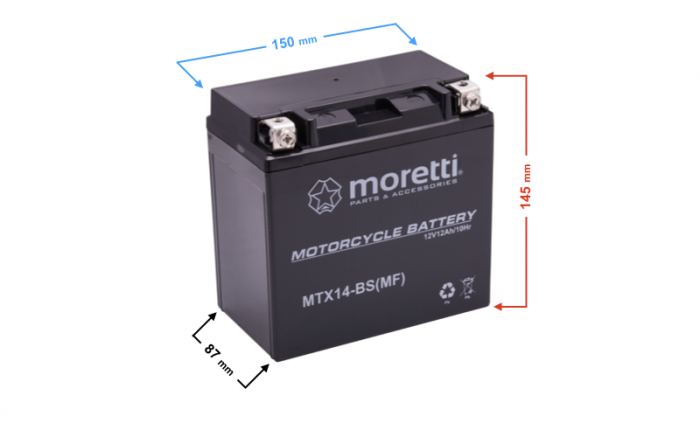 Baterie moto/atv MTX14-BS Moretti [2]