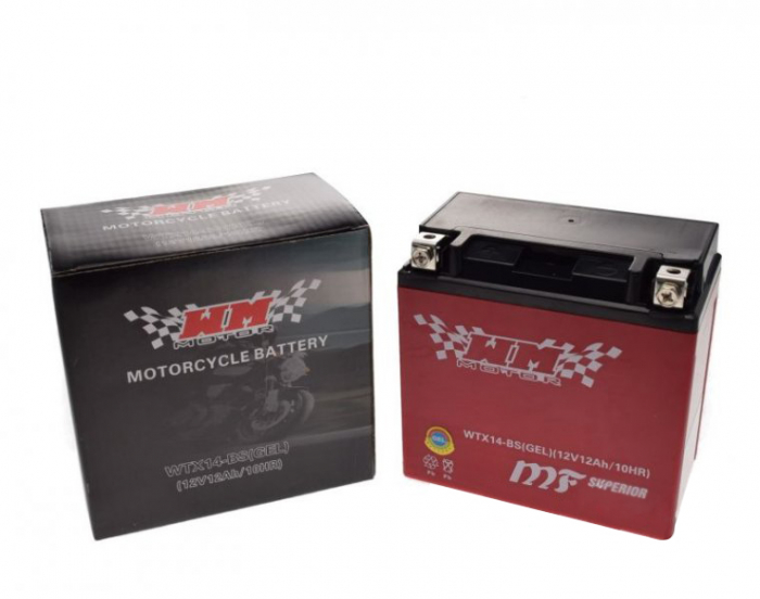 Baterie moto WTX14-BS / YTX14-BS, gel, 12V [2]