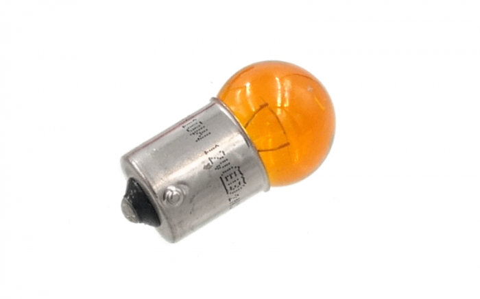 Bec BOSMA 12V, 10W RY10W BAU15s, culoare portocaliu